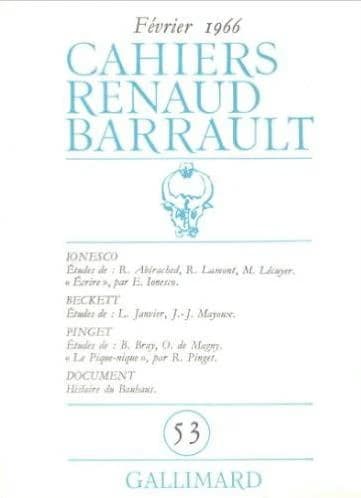 Cahiers Renaud Barrault : Ionesco