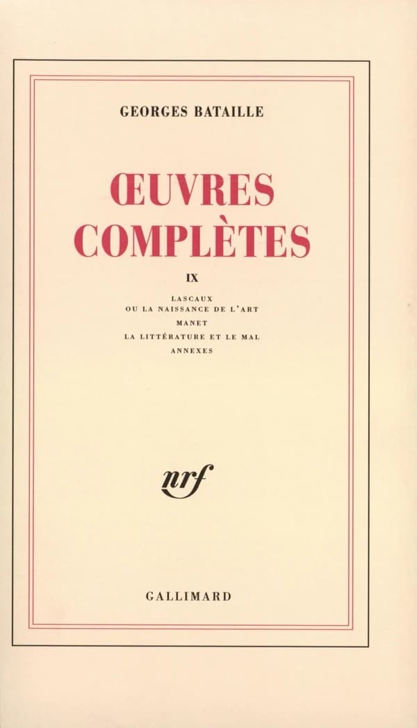 Œuvres complètes : tome IX