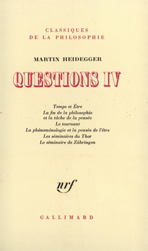 Questions.... 4, Temps et être
