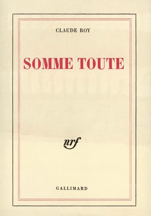 Somme toute. [3]
