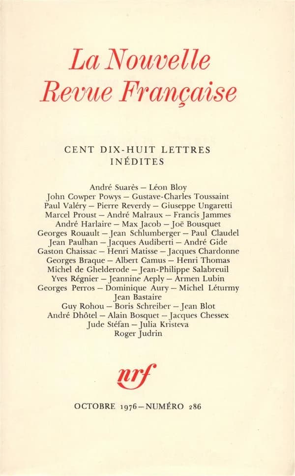 Cent dix-huit lettres inedites
