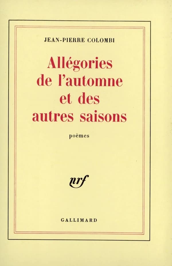 Allégories de l'automne et des autres saisons : poèmes