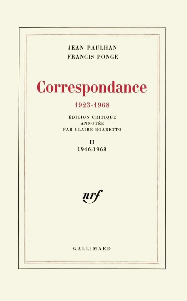Correspondance : 1923-1968