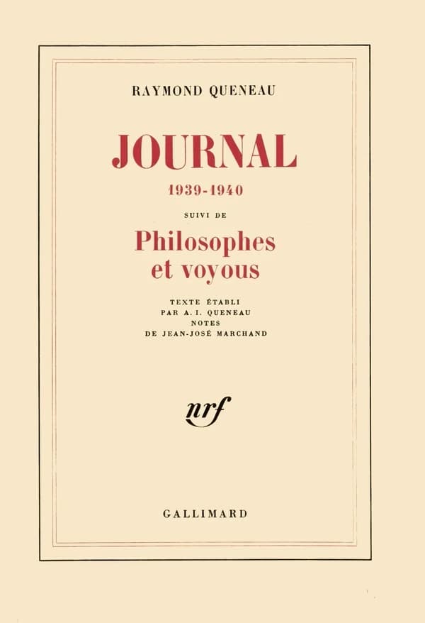 Journal, 1939-1940 : Philosophes et voyous