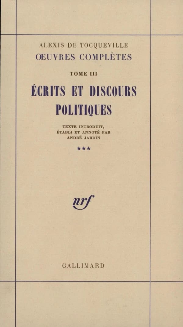 Ecrits et discours politiques. III