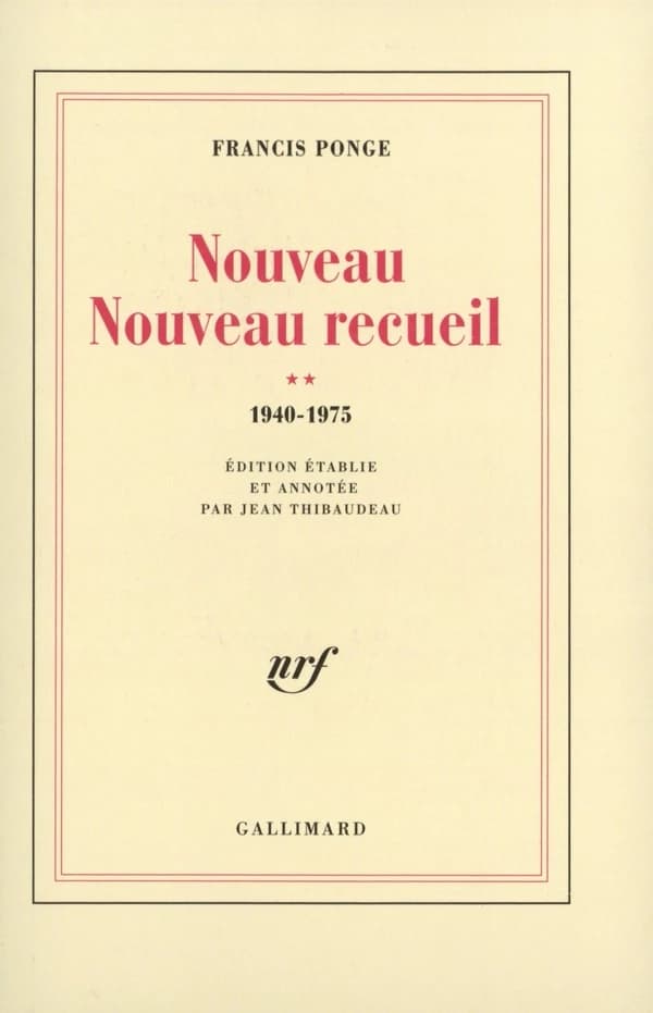 Nouveau nouveau recueil