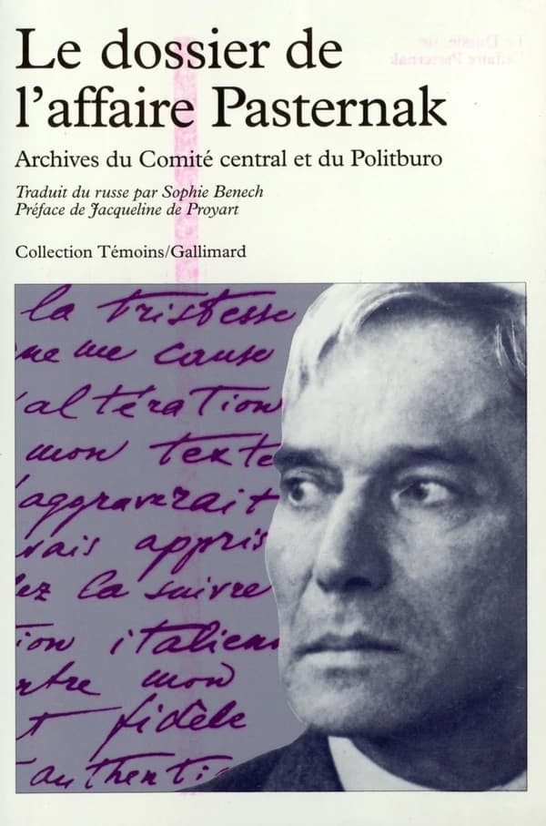 Le dossier de l'affaire Pasternak : archives du Comité central et du Politburo