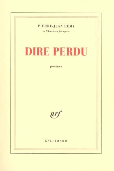 Dire perdu : poèmes