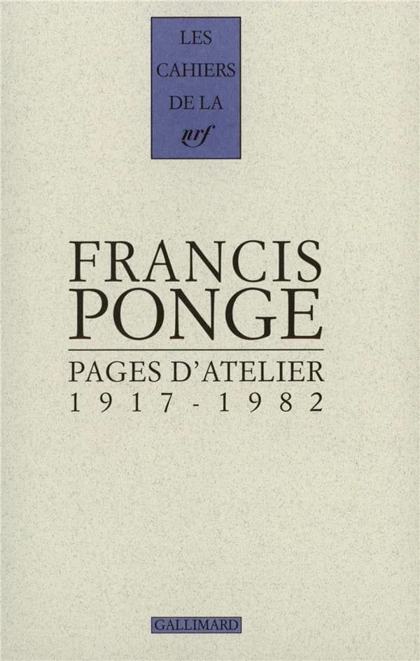 Pages d'atelier, 1917-1982