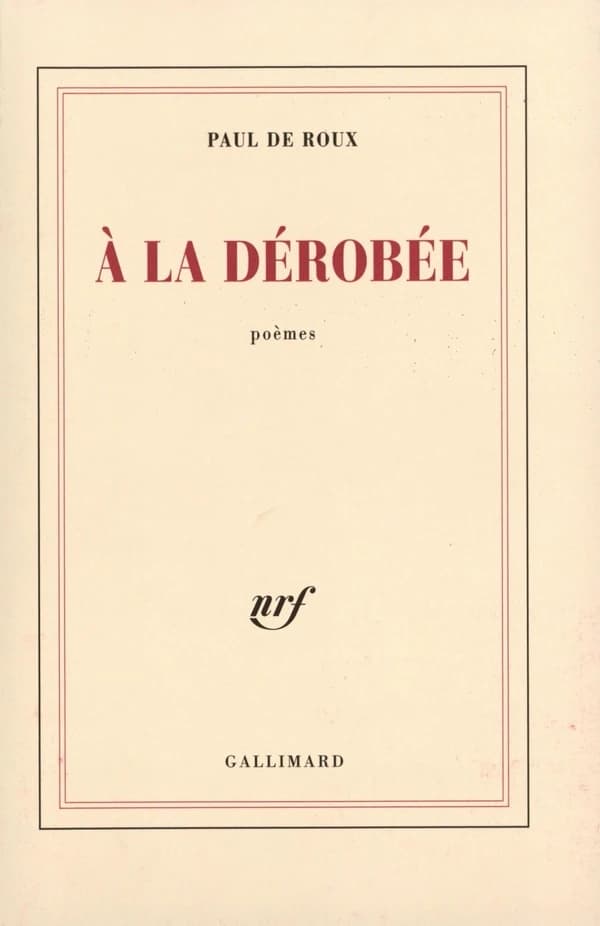 À la dérobée : poèmes