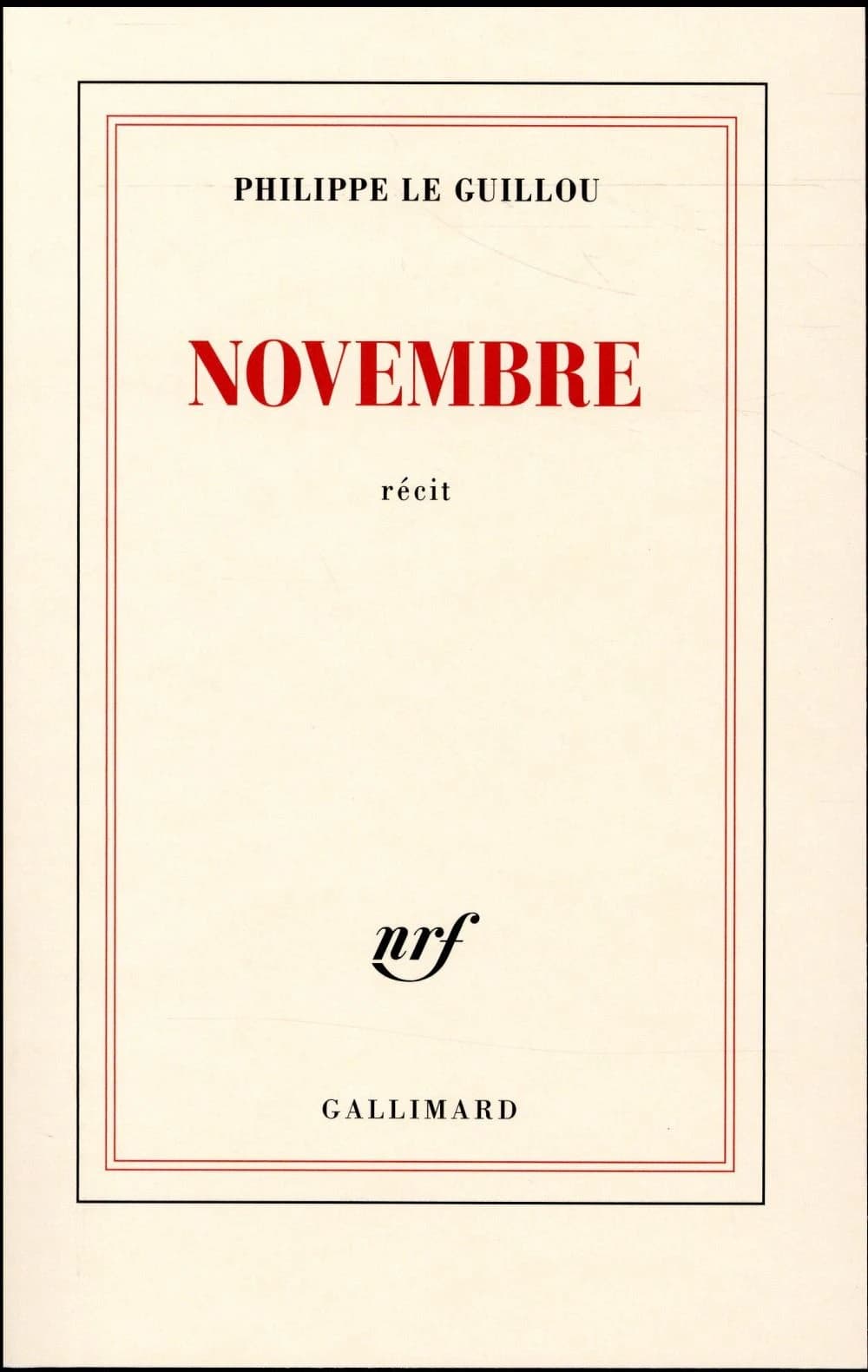 Novembre : récit