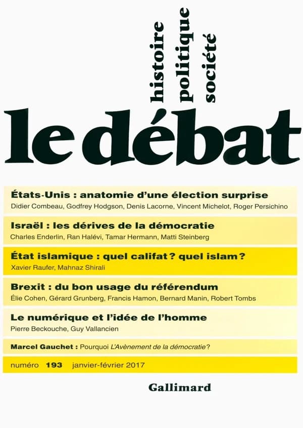 Revue Le Débat n.193 : Janvier-février 2017