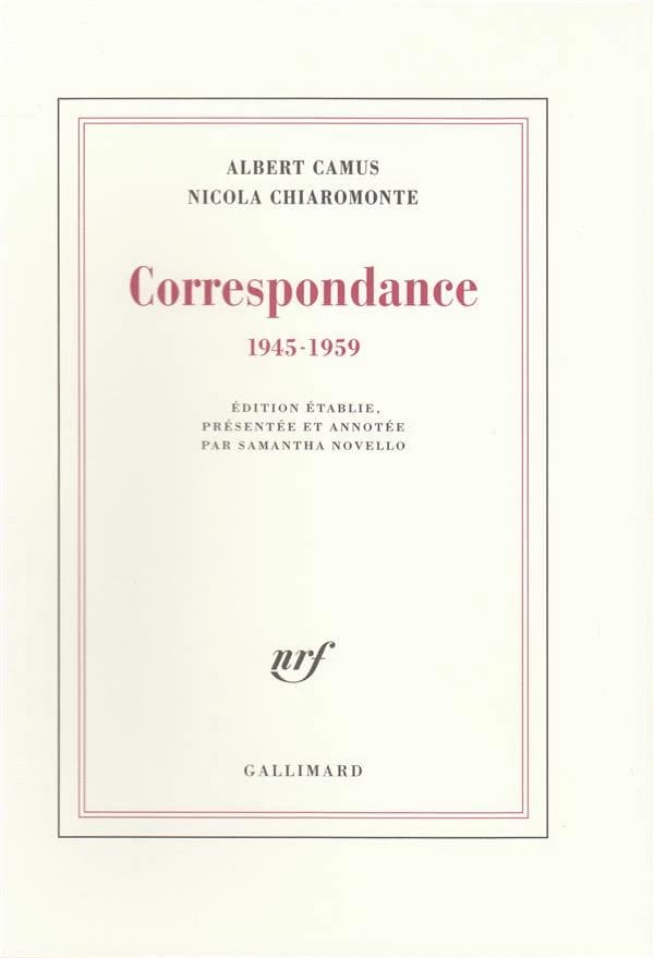 Correspondance (1945-1959)