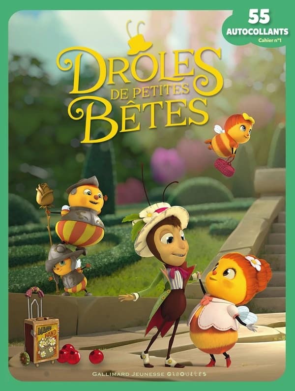 Drôles de petites bêtes : 55 autocollants : cahier n°1 : [Autocollant]
