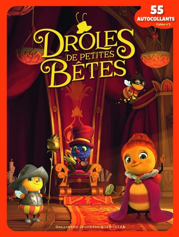 Drôles de petites bêtes : 55 autocollants : cahier n°2 : [Autocollant]