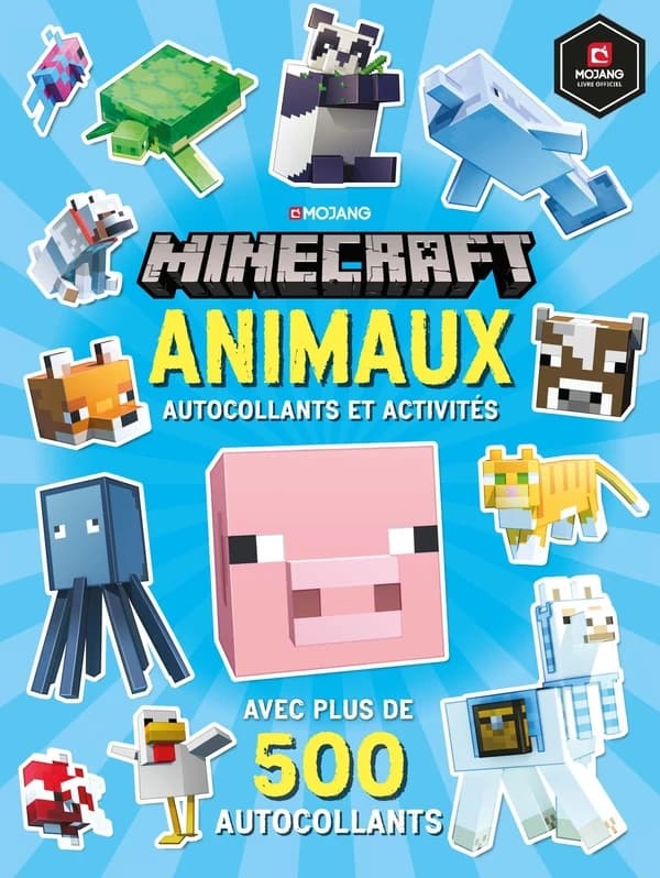 Minecraft Animaux : Autocollants et activités, avec plus de 500 autocollants d'animaux