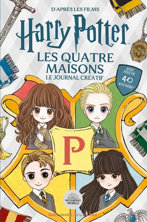 Harry Potter, Les quatre maisons : Le journal créatif. Avec plus de 40 stickers !