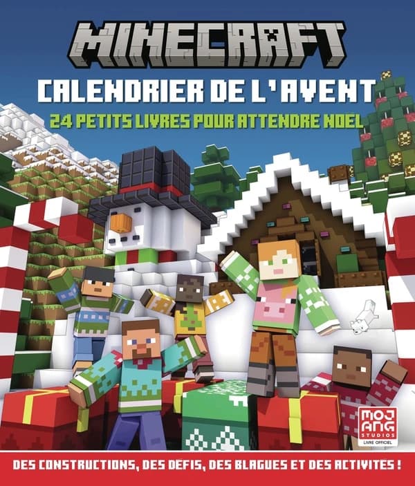 Minecraft : calendrier de l'Avent : 24 petits livres pour attendre Noël