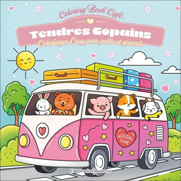 Tendres copains : Coloriages cosy pour petits et grands