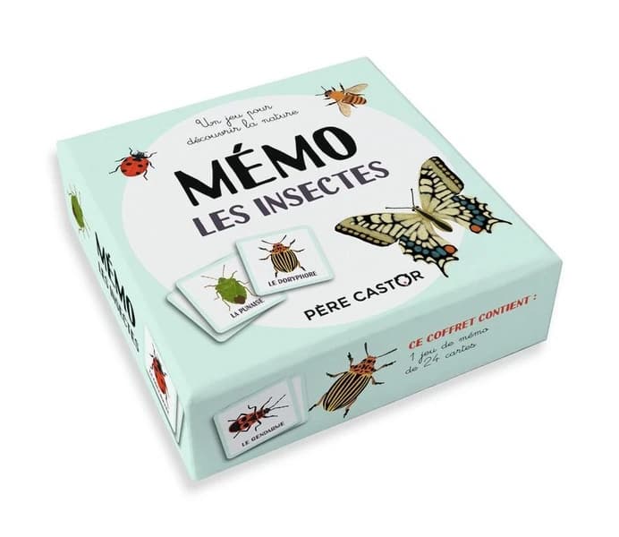 Jeu de mémo : les insectes de mon jardin