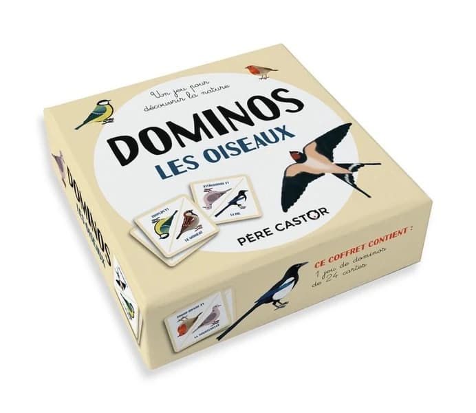 Jeu de dominos : les oiseaux de mon jardin