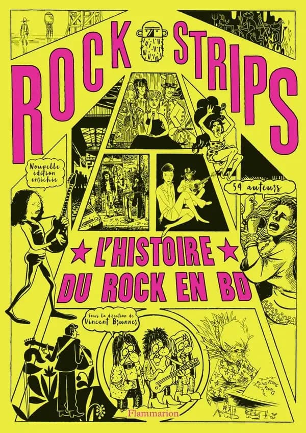 Rock strips : l'histoire du rock en BD (Nouvelle éd. enrichie) sous la direction de Vincent Brunner