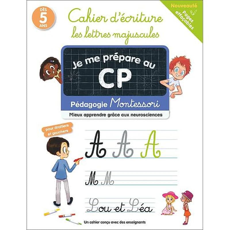 Je suis en CP : je me prépare au CP : cahier d'écriture, les lettres majuscules