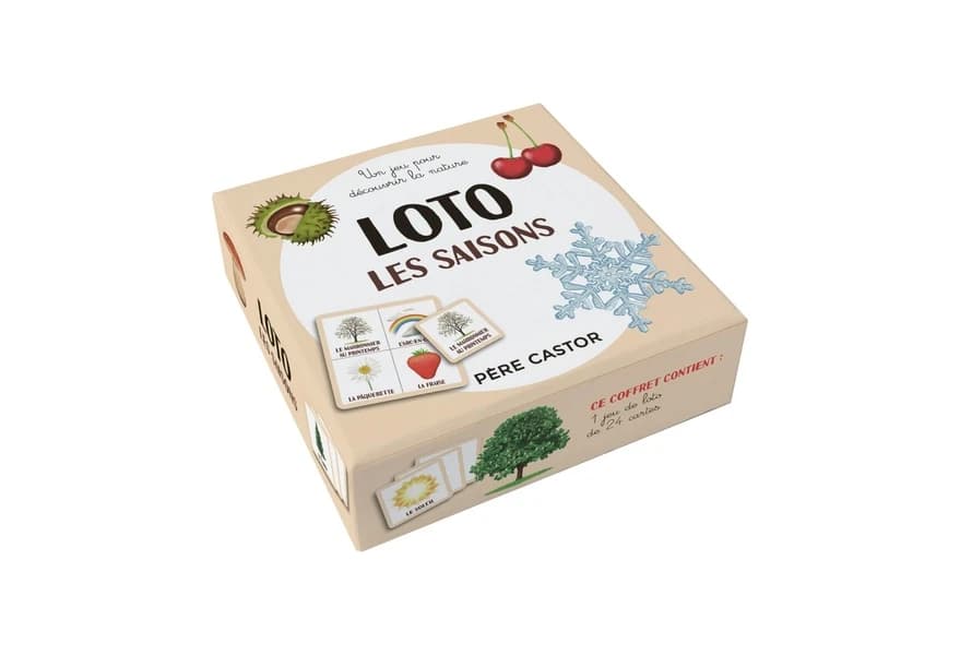 Le loto des saisons : un jeu pour découvrir la nature : [jeu]