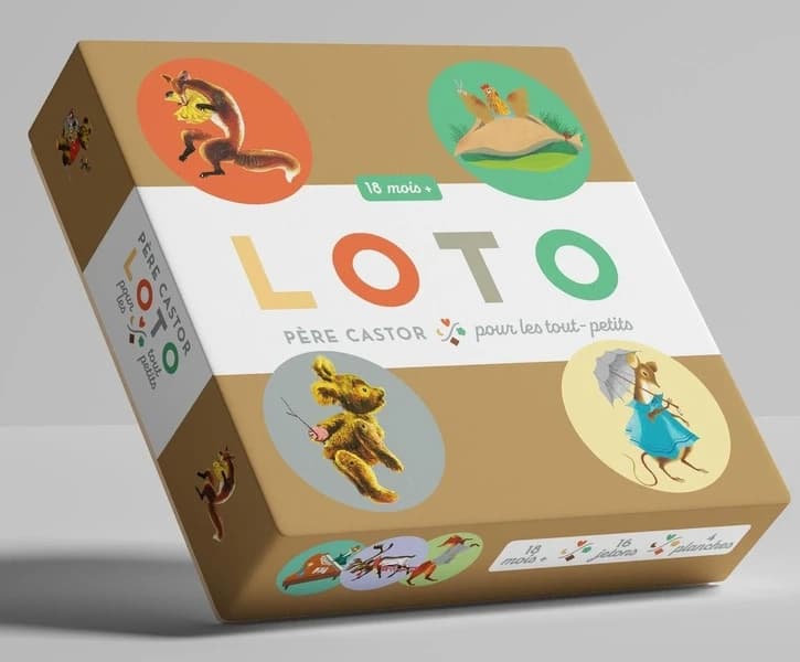 Loto : père castor pour les tout-petits : 18 mois : [Jeu mémo]