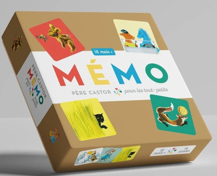 Mémo : père castor pour les tout-petits : 18 mois : [Image didactique]