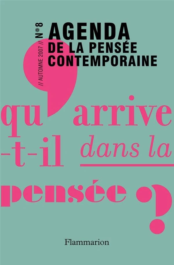 Agenda de la pensée contemporaine Tome 8