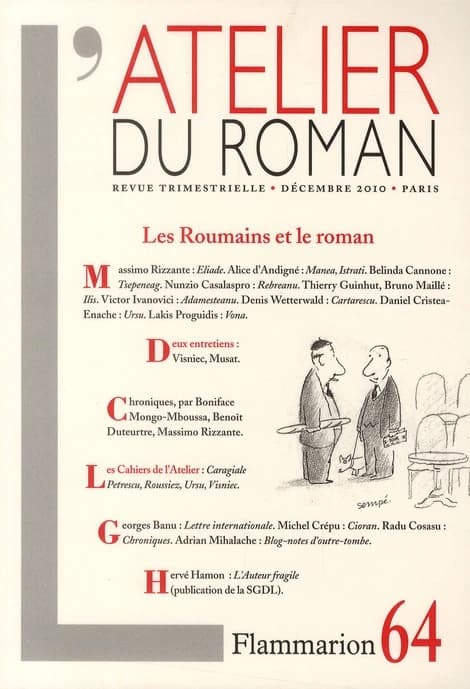 REVUE L'ATELIER DU ROMAN n.64 : les Roumains et le roman