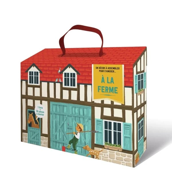 À la ferme : un décor à assembler pour s'amuser... 1 livre + des figurines à animer : [Image à découper]