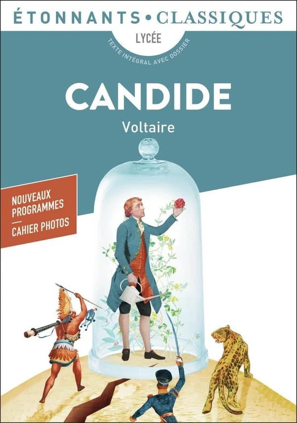 Candide (Éd. revue, 2017) Voltaire ; présentation, choix des extraits, notes et dossier par Jean-Philippe Marty,... ; éducation aux médias et à l'information par Patricia Barbarin et Hélène Clévy,...