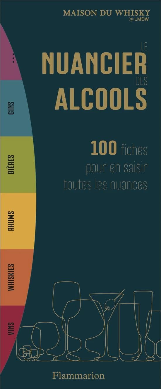 Le nuancier des alcools : vins, bières et spiritueux, 100 fiches pour en saisir toutes les nuances