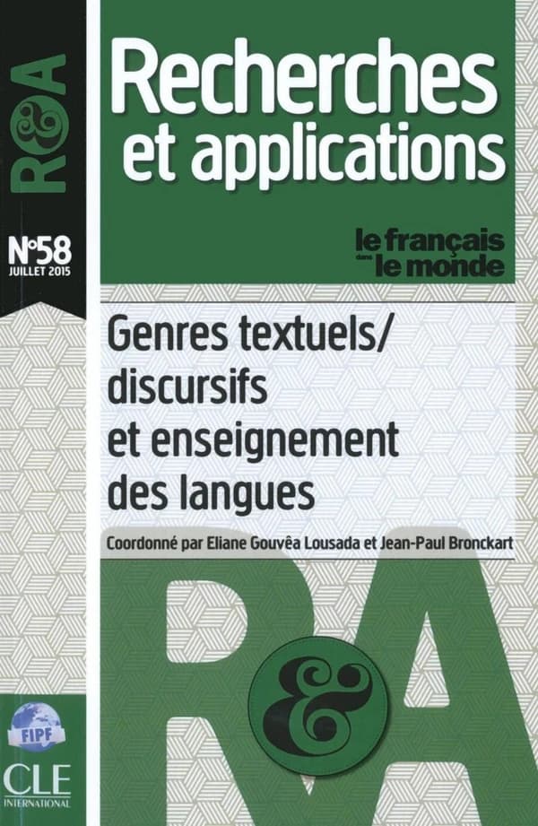 Recherches et applications n.58 : genres textuels