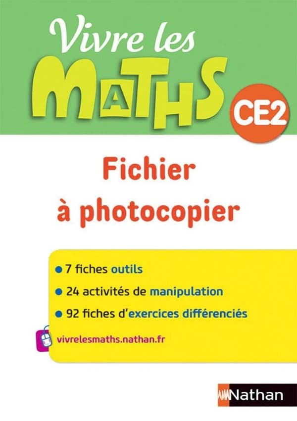 Vivre les maths : CE2 ; fichier à photocopier
