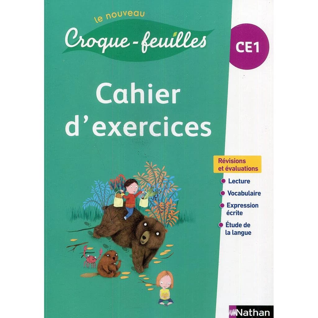 LE NOUVEAU CROQUE-FEUILLES CAHIER D'EXERCICEC CE1