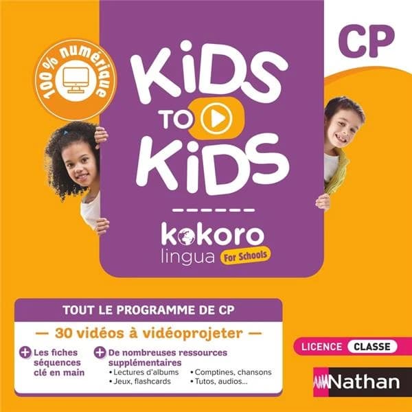 Kokoro lingua for schools : kids to kids ; CP, CE1 ; carte d'activation