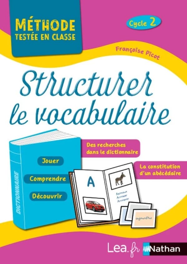 Structurer le vocabulaire ; cycle 2 ; programme 2018
