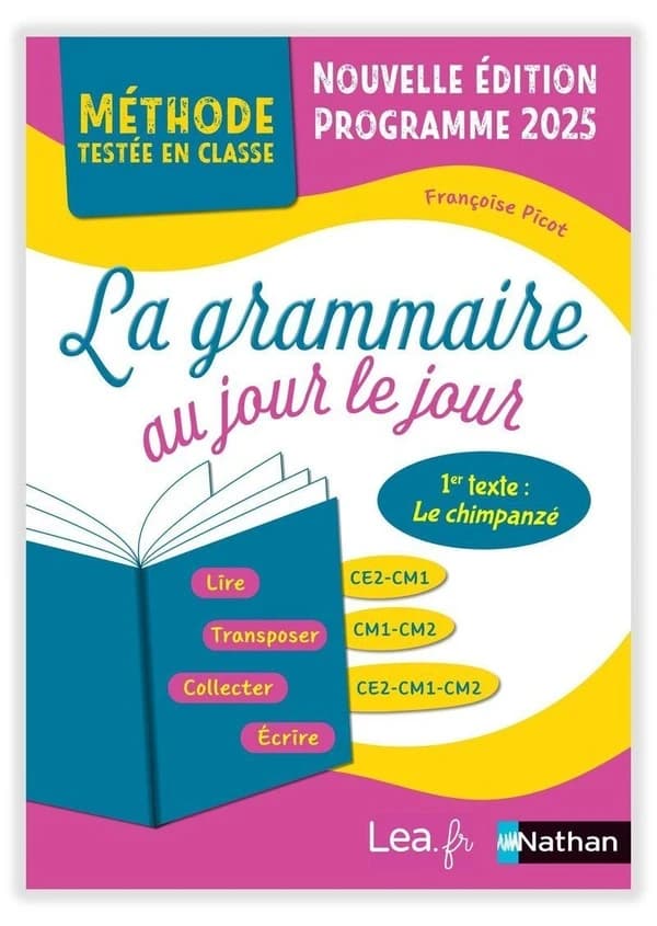 La grammaire au jour le jour 1 "le chimpanzé" ; CE2