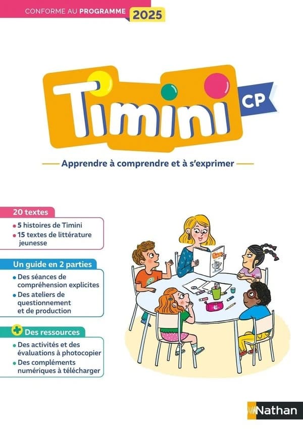Timini, méthode de français : fichier à photocopier ; CP ; compréhension (édition 2020)