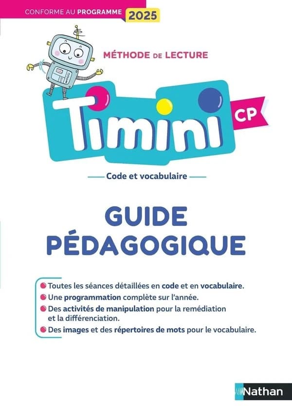 Méthode de lecture Timini CP : Guide pédagogique