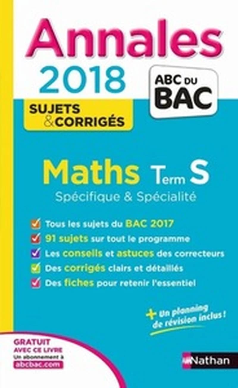 Mathématiques Term S : spécifique et spécialité