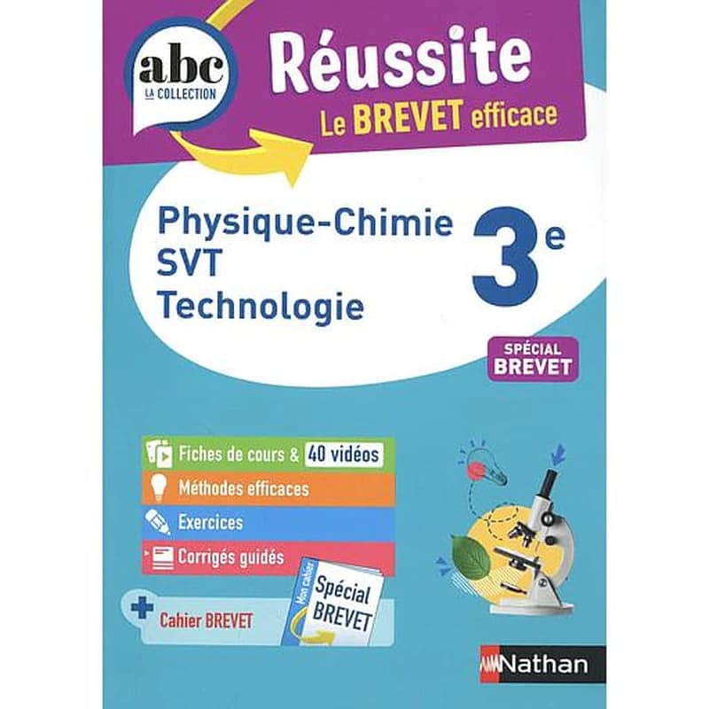 ABC du bac réussite : physique-chimie, science et vie de la terre, technologie : 3e