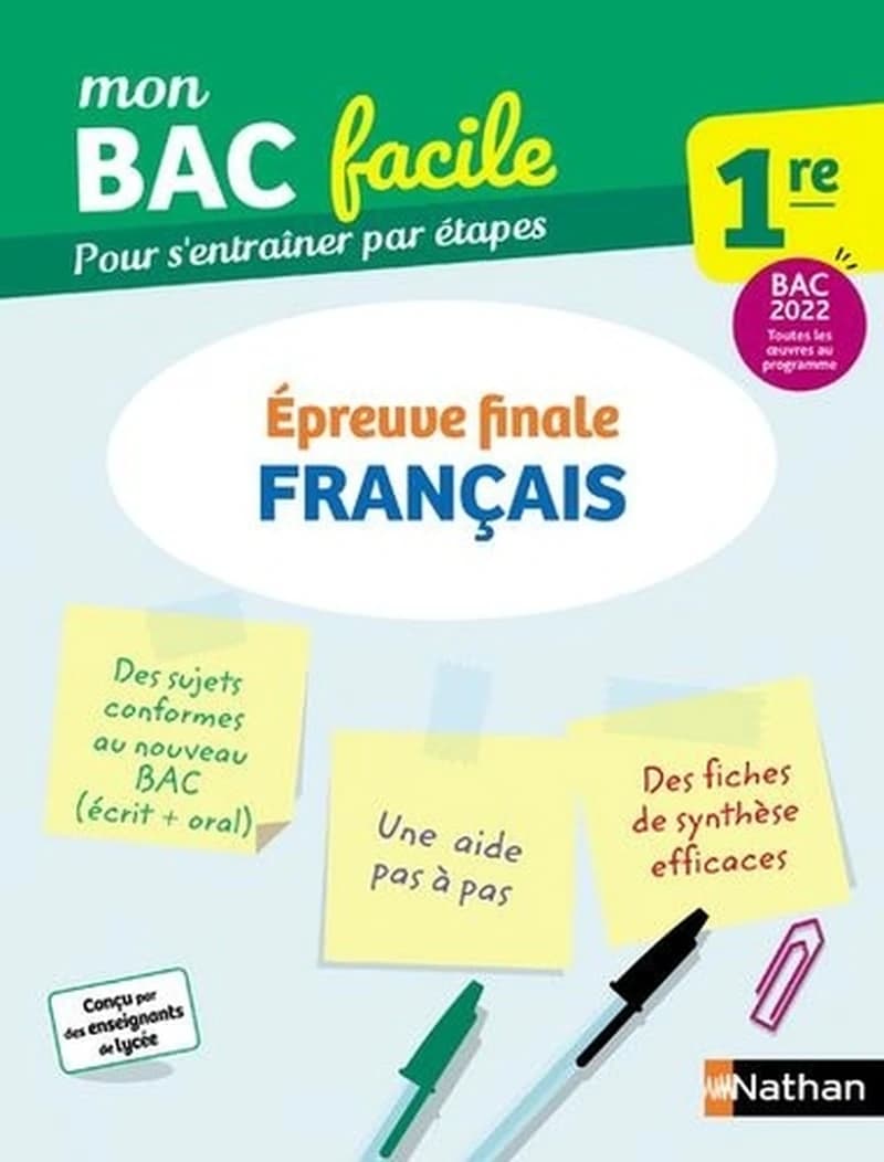 Mon bac facile ; français : 1re (édition 2021)