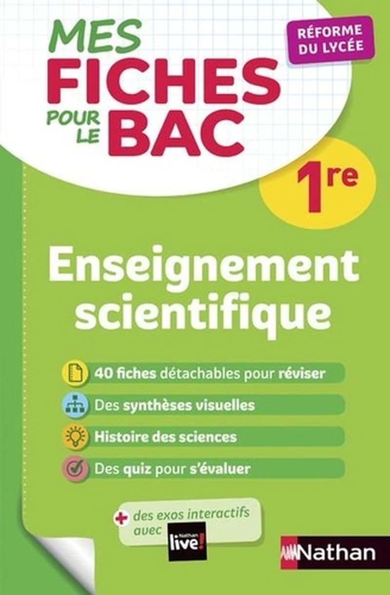 Enseignement scientifique : 1re : réforme du lycée