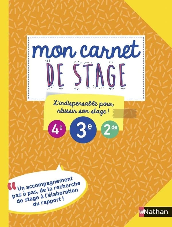 Mon carnet de stage ; 4e, 3e, 2de