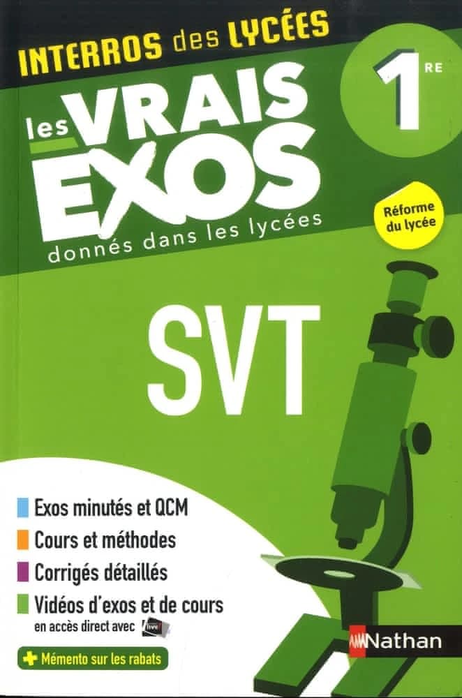 Interros des lycées t.23 : SVT ; 1re ; les vrais exos (édition 2019)