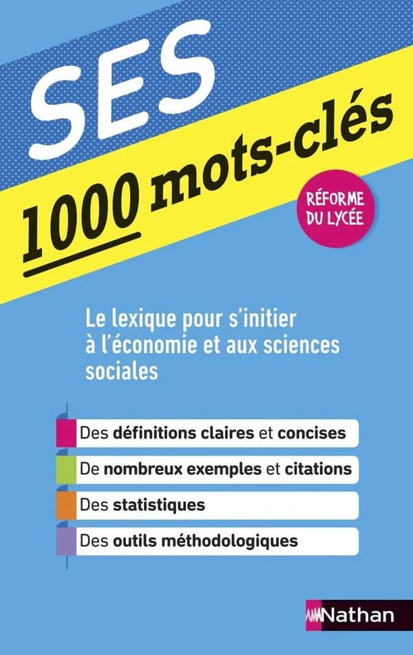 1000 mots-clés ; SES (édition 2019)